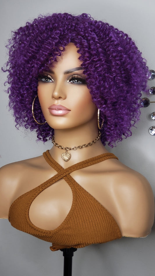 Natural Afro Neha Purple