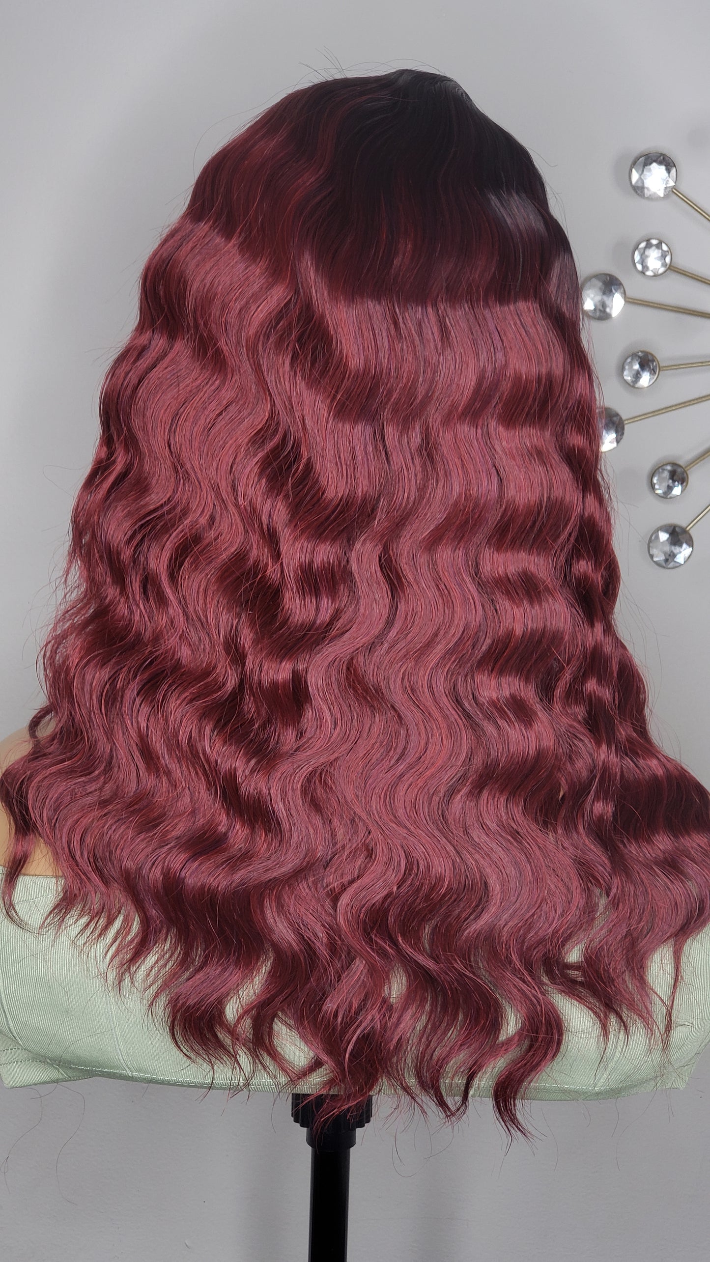 BYD Lace H Crimp 16 Burgundy