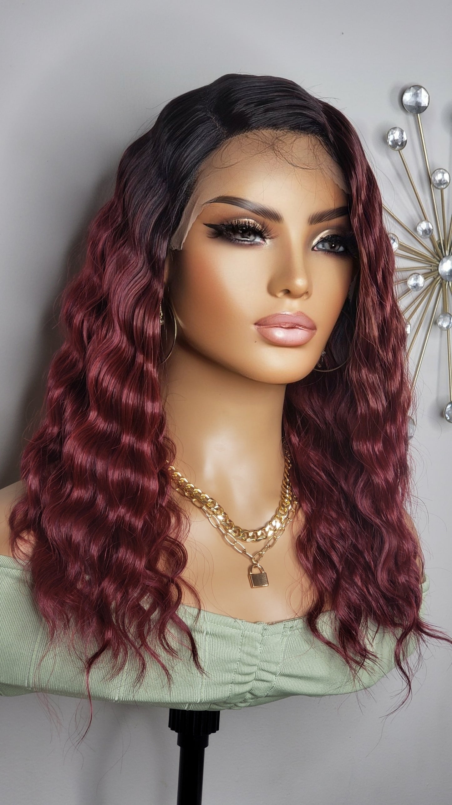 BYD Lace H Crimp 16 Burgundy