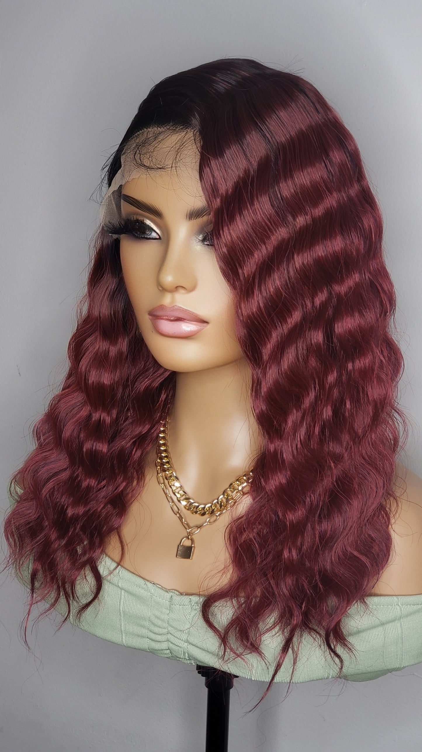 BYD Lace H Crimp 16 Burgundy