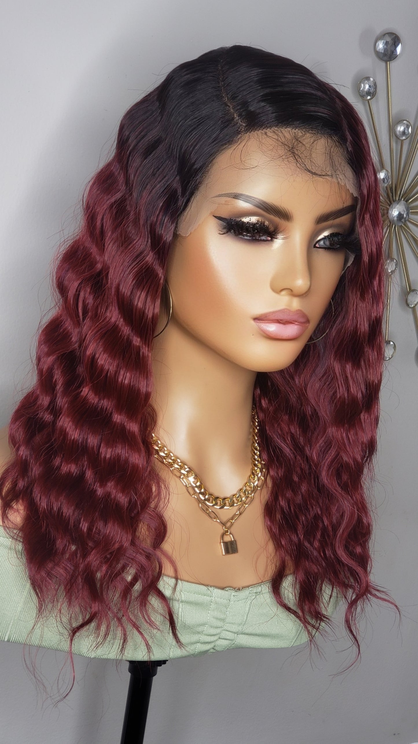 BYD Lace H Crimp 16 Burgundy