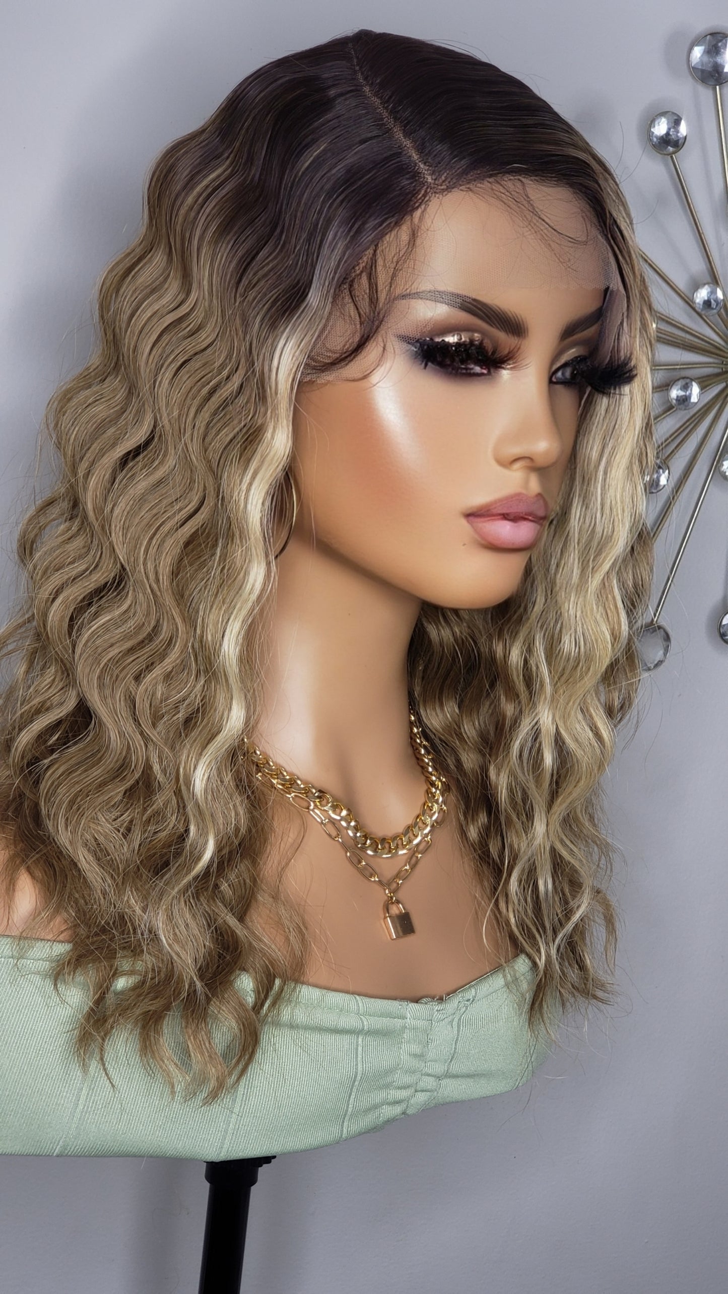 BYD Lace H Crimp 16 Blonde