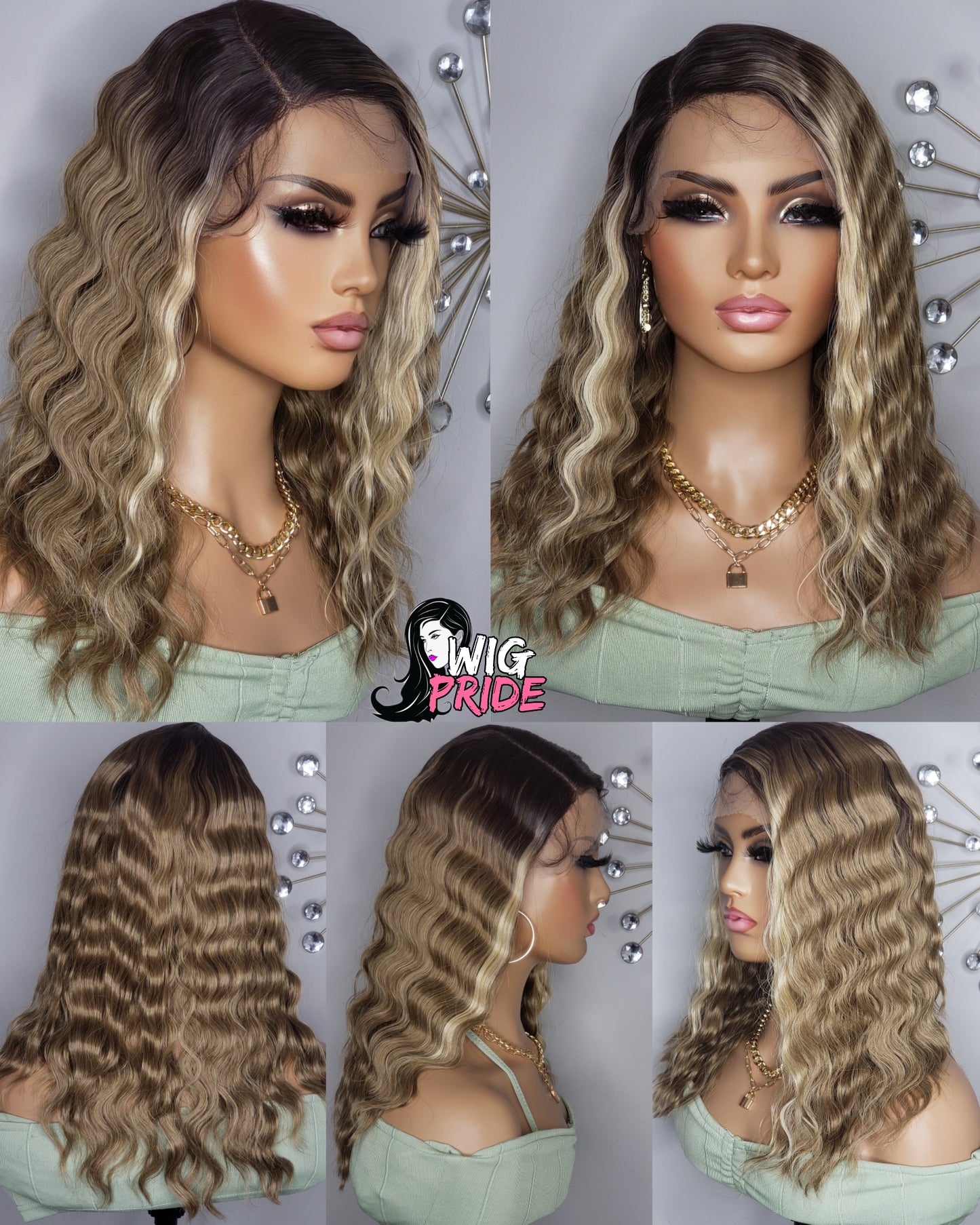 BYD Lace H Crimp 16 Blonde